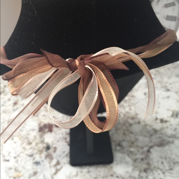 Multi-strand Faux Pearl Necklace in Browntones - Picture 3 of 3